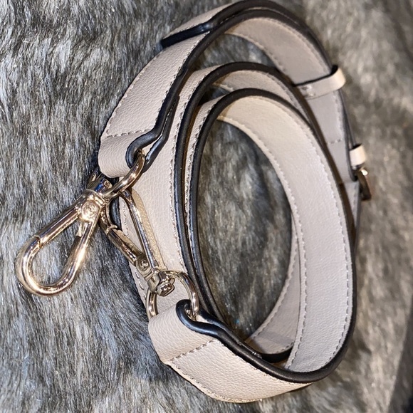 Fashion  faux leather taupe grey handbag strap - Picture 4 of 10